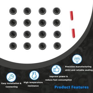 Engine Head Gasket Set w/Bolts Kit Timing Chain Kit w/VVT Sprocket Piston & Ring Kit Con Rod & Main Bearing Fit For GMC Chevy Cruze Buick Sonic Encore Trax 1.4L 2011-2016 HS26540PT-1 TS0981 052-4010