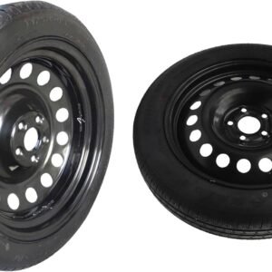 Spare Tire Kit Compatible with 2017-2026 Compass - Includes 18x4 Rim, 145/80R18 Spare Wheel, 27" Rolling Diameter Includes car Jack kit and Spare tire Carrying Case.