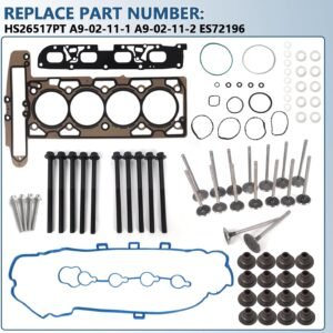 GM2.4L Engine Rebuild Overhaul Kit Fit for Chevrolet Equinox, Buick Regal Verano, GMC Terrain, Saturn, With Replace Head Gasket Set & Connecting Rod 12578324 12654958 ES72196