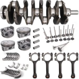 GM2.4L Engine Rebuild Overhaul Kit Fit for Chevrolet Equinox, Buick Regal Verano, GMC Terrain, Saturn, With Replace Head Gasket Set & Connecting Rod 12578324 12654958 ES72196