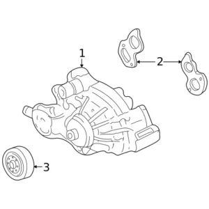 Engine Water Pump Kit with Gaskets (OE 12703898)