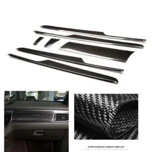 APD Track-Edition 7-Piece Real Carbon Fiber Interior Trim Cover Set for Porsche Macan
